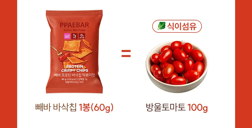 [포켓몬에디션] 빼바 프로틴 바삭칩 떡볶이맛/허니버터맛 60g 상세페이지 18